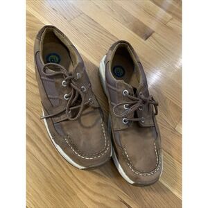 Dunham Captain Loafer‎ Boat Shoes Mens 7D  Deck Leather Rollbar